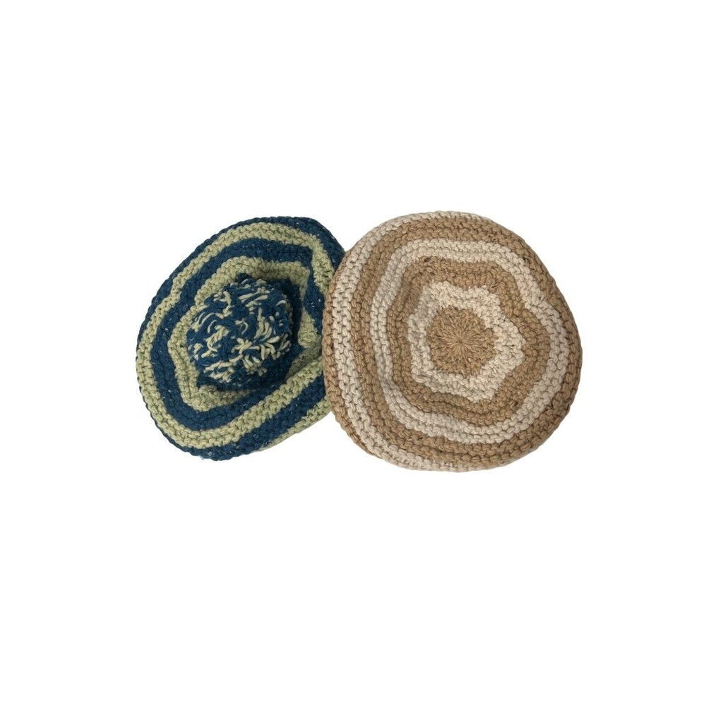 American Eagle Beanie Bundle Wool Blend Slouchy With Poof